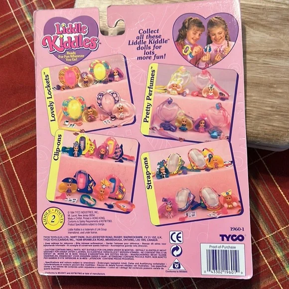 Vintage HTF Liddle Kiddles Tracy Tea Party 2” Doll New Lovely Locket Collection - Picture 2 of 7